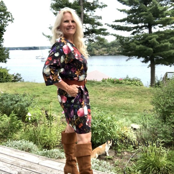 Rembrandt Garden Dress | Small Print | Gilmour Clothing - Picture 6 of 6
